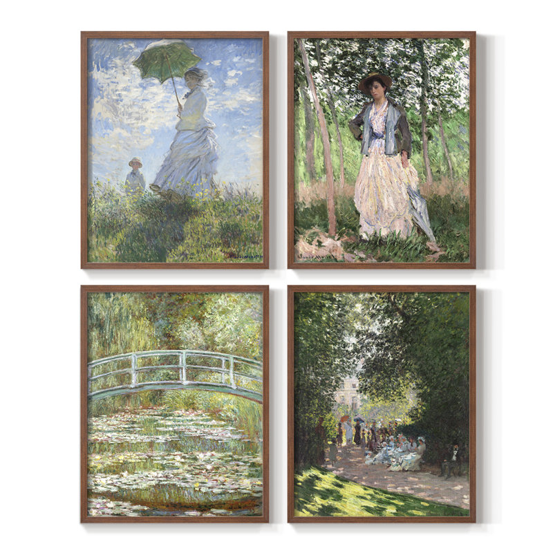 Winston Porter Vintage Landscape XLIII Framed Print - Set of 4
